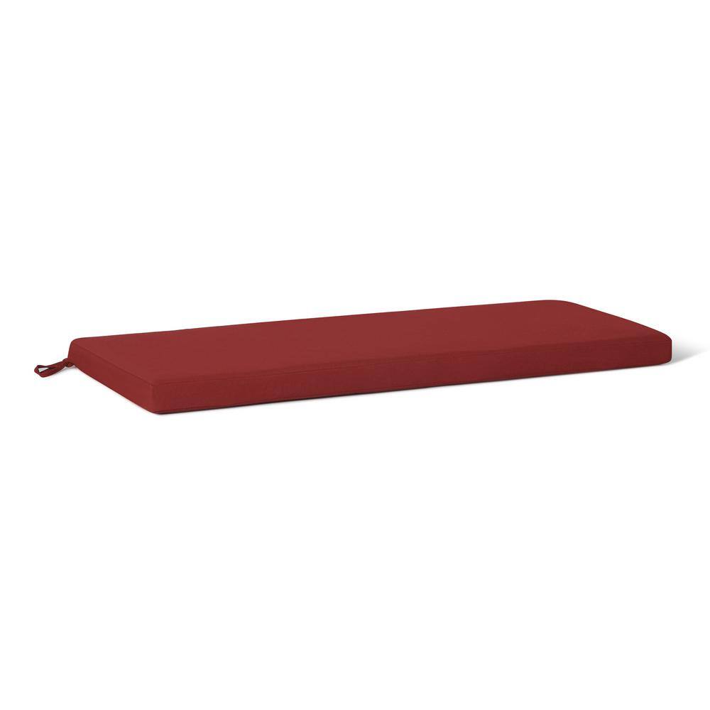 FadingFree Red Rectangle Outdoor Patio Bench Cushion 43 in. x 18.5 in. x 2.5 in. price history on PriceWatchPro