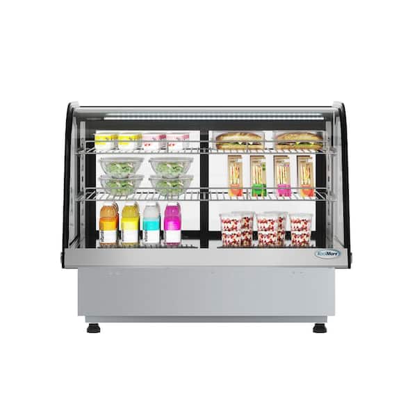 Koolmore 34 in. Drop-In Countertop Bakery Display Refrigerator in Black
