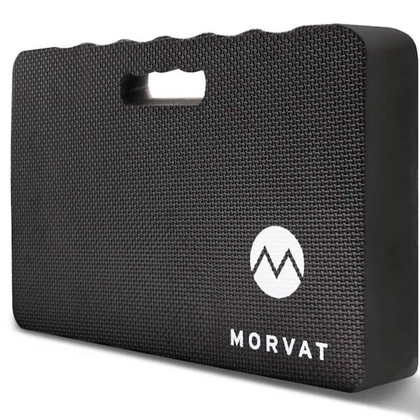 Morvat Heavy-Duty Black Garden Kneeler Pad, 17.5 in. x 11 in.