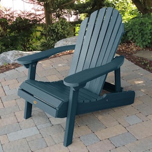 Hamilton Nantucket Blue Folding and Reclining Plastic Adirondack Chair