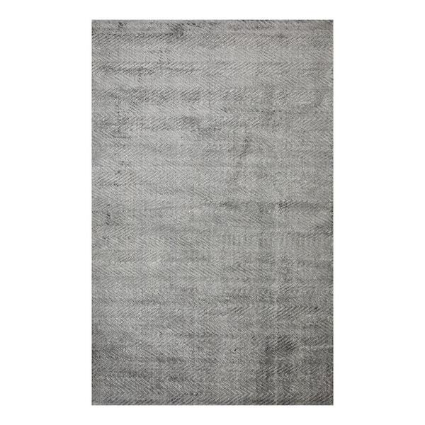 Solo Rugs Chevelle Contemporary Gray 10 ft. x 14 ft. Area Rug