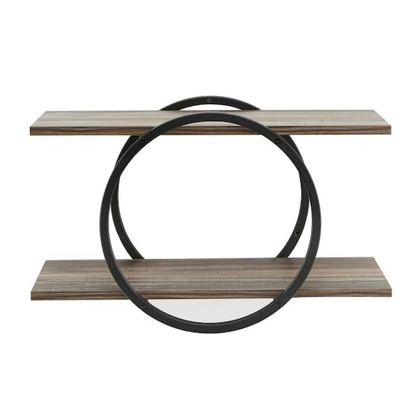DANYA B Antigua Crossed Double Circle Shelf Unit