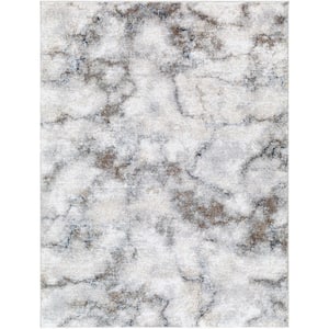 Portofino Brown/Cream Abstract 5 ft. x 7 ft. Indoor Area Rug