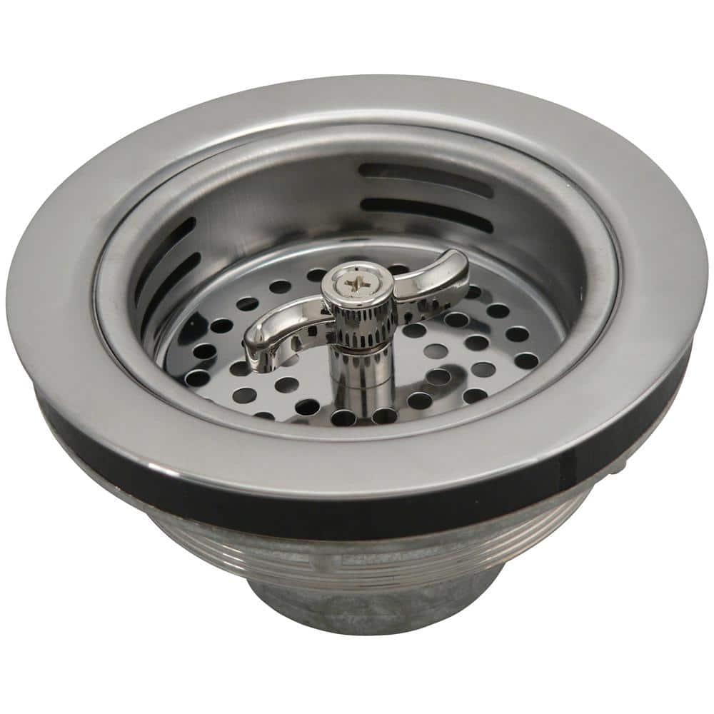 Stainless Steel Twist-to-Lock Kitchen Sink Strainer