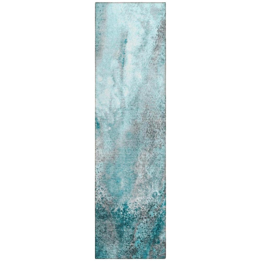 Gray and Ivory 2 ft. x 7 ft. Abstract Indoor / Outdoor Area Rug price history on PriceWatchPro