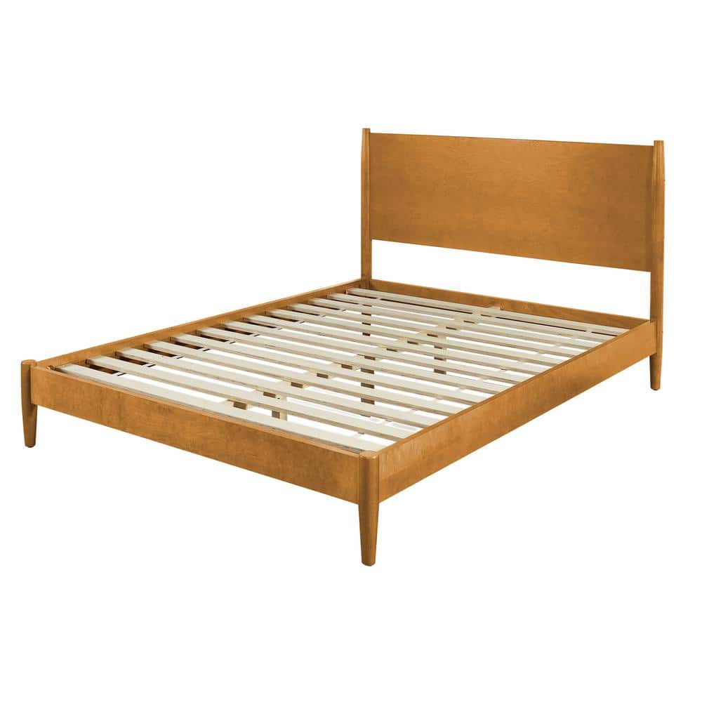 Acorn Queen Mid-Century Modern Wood Bed Frame