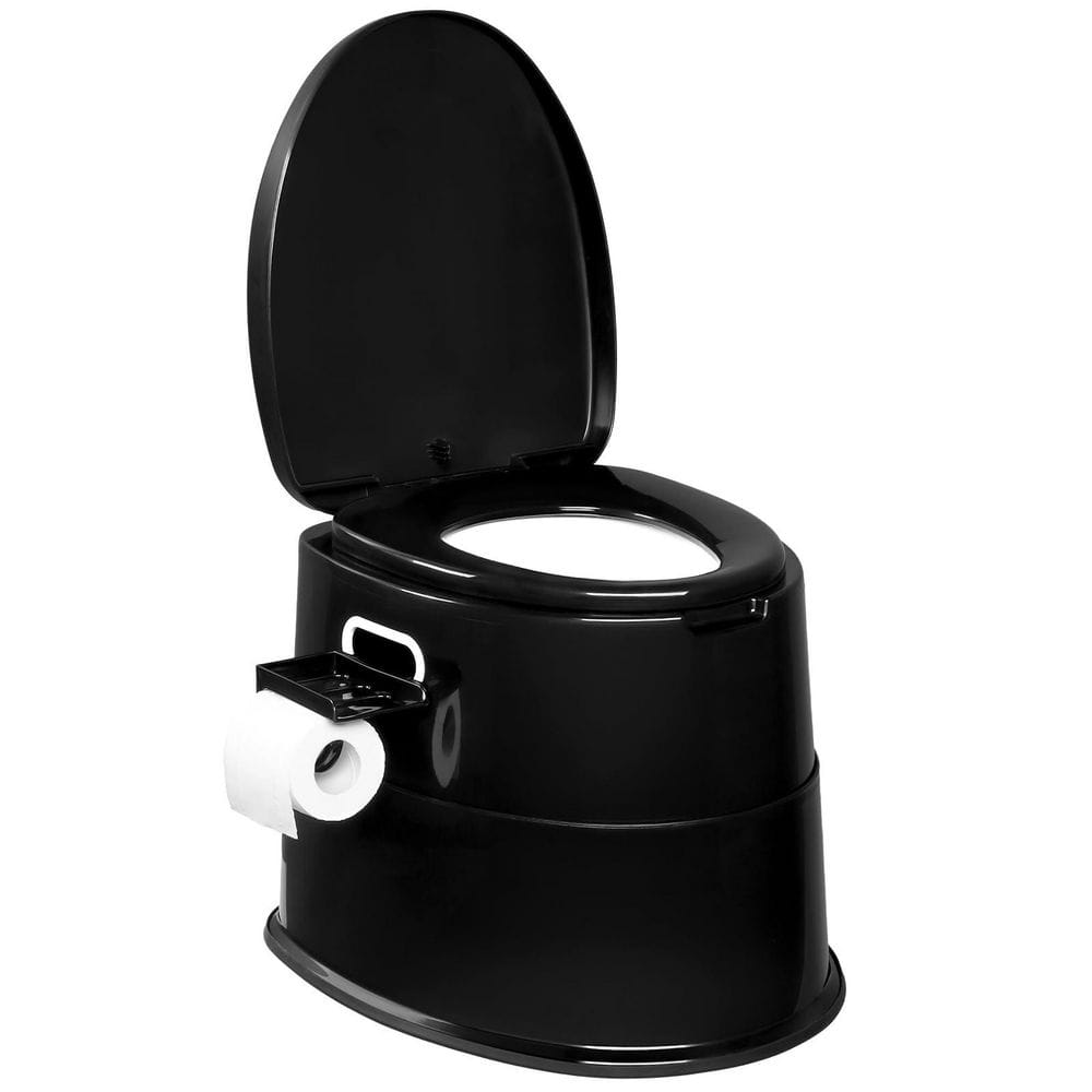 Detachable PP Plastic Comfort Height Portable Non-Electric Waterless Toilet, Lightweight and Compact for Camping, Black price history on PriceWatchPro