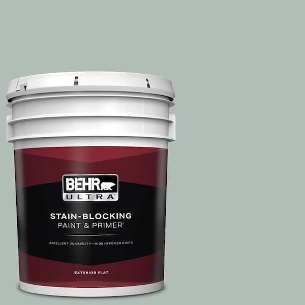 BEHR ULTRA 5 gal. Home Decorators Collection #HDC-NT-25 Dew Flat Exterior Paint & Primer