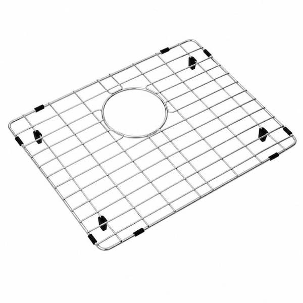 17.75 in. L x 13.69 in. W Stainless Steel Kitchen Sink Bottom Grid with Rear Drain for Single Bowl Sinks