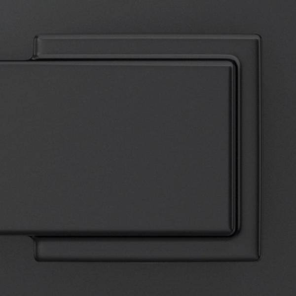 Custom Greenwich Matte Black Single Cylinder Door Handleset with Dempsey Door Lever