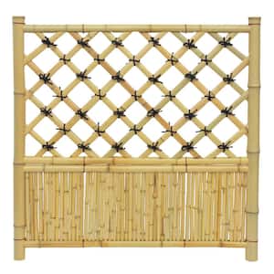 39.5 in. Bamboo Garden Fence Hoshi Zen Panel - Natural