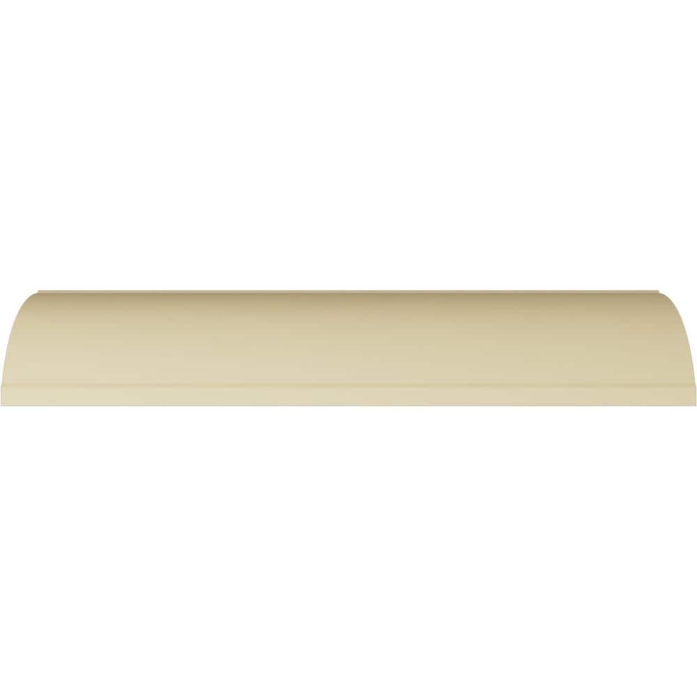 Primed White Polyurethane Classic Crown Moulding Sample, 12" Length
