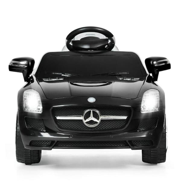 Kids Ride on Car Mercedes-Benz SLS with R/C Parental Remote Control MP3 Black