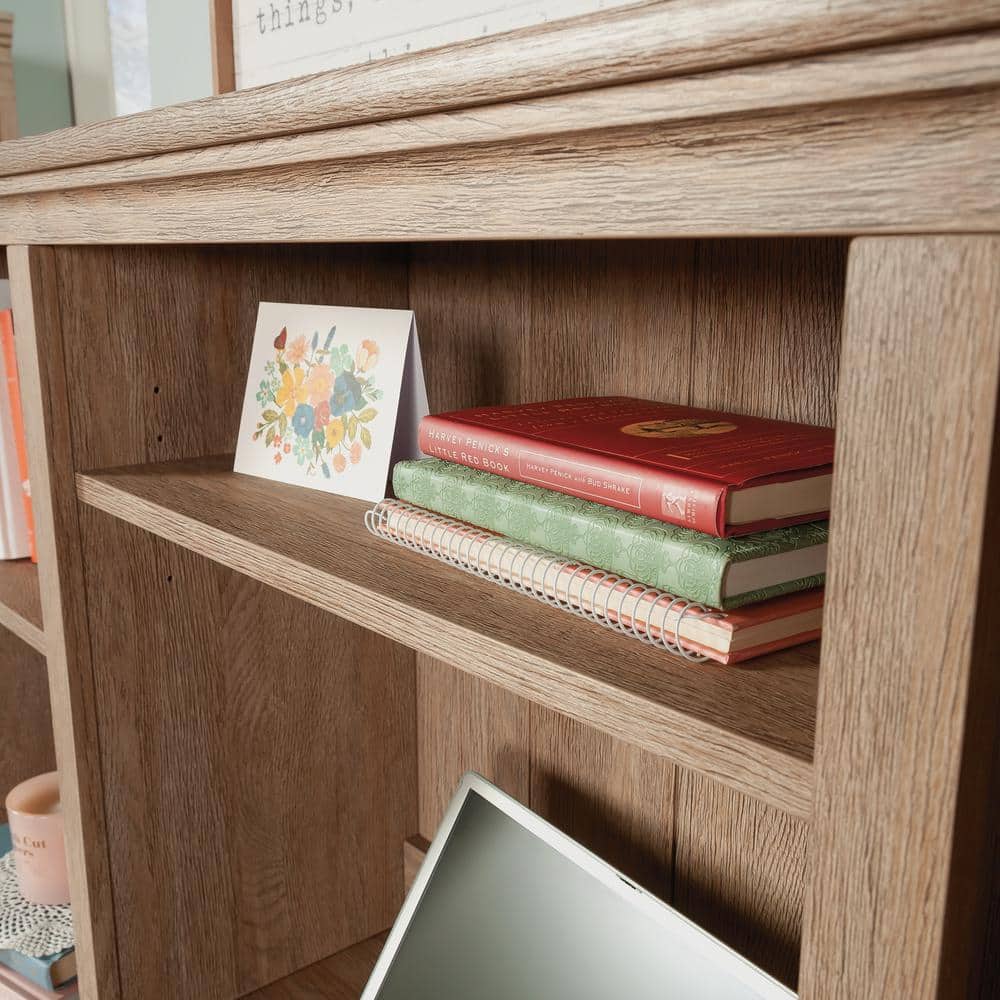 Brushed Oak 54" Traditional Country Office Hutch