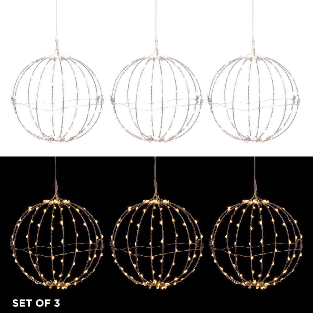 3-Piece Foldable Metal Sphere Ornaments