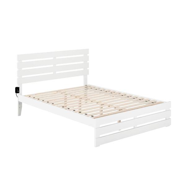 AFI Oxford White Queen Bed with Footboard and USB Turbo Charger ...