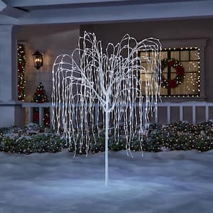 7 ft. LED Willow Tree Holiday Yard Decoration