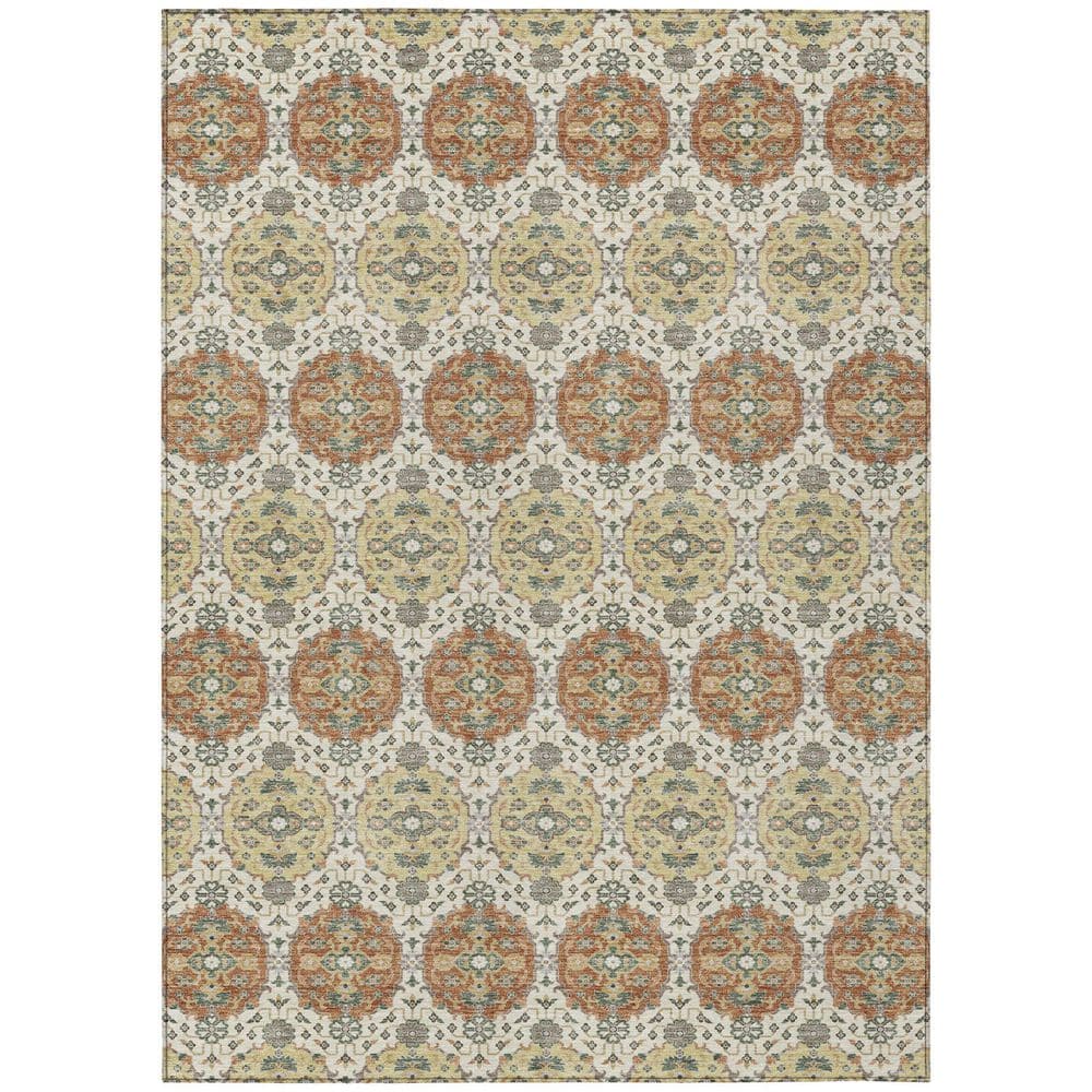 Chantille Machine Washable Indoor/Outdoor Abstract ACN2918 Cream 8 ft. x 10 ft. Area Rug price history on PriceWatchPro
