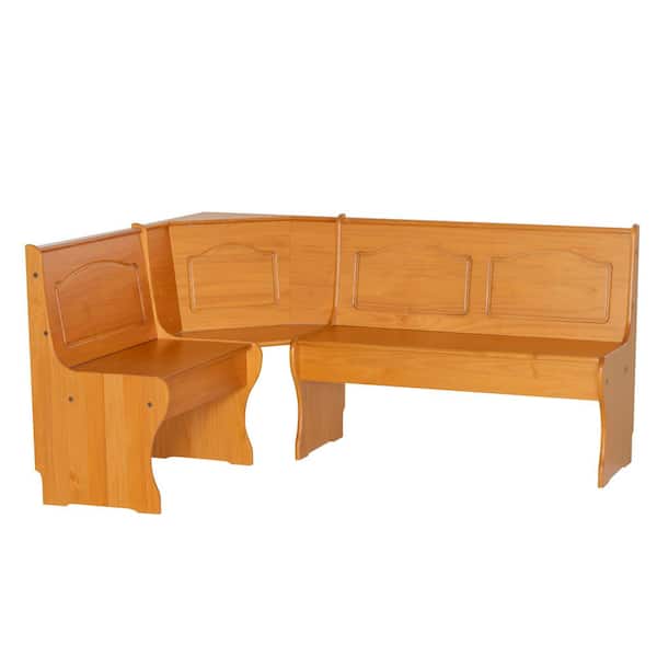 Kaylie Honey Pine Nook Corner Unit 67" x 51.5" x 34"H