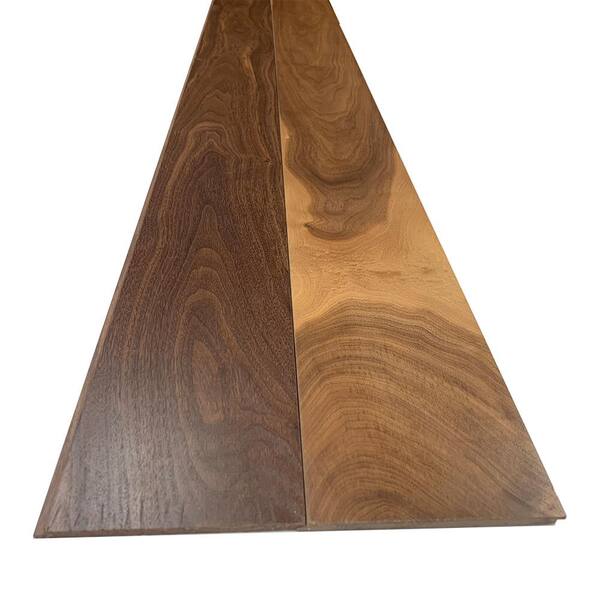 Swaner Hardwood 1/4 in. x 5.5 in. x 7.5 ft. UV Prefinished Walnut Shiplap Board (2-Pack)
