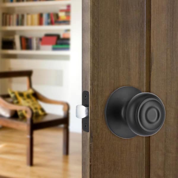 Hartford Matte Black Hall/Closet Door Knob