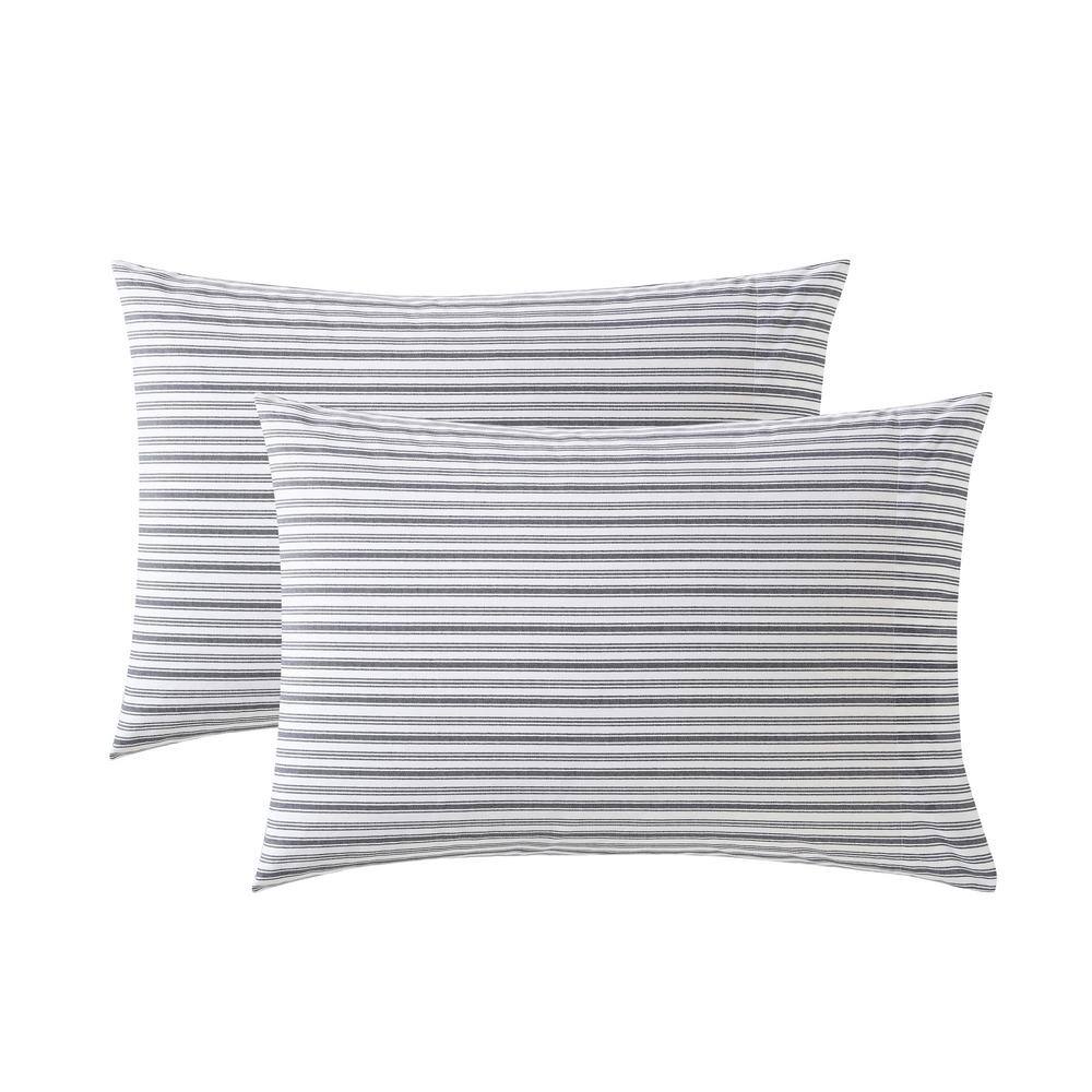 Standard Cotton Striped Pillowcase Set, 2 Piece