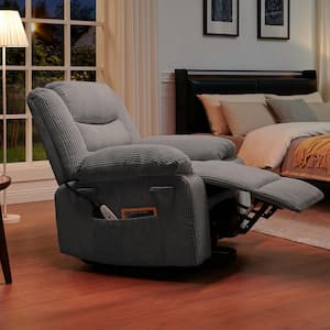 40 in. W Grey Power Lift Recliner Chair, Electric Chairs with 8-Point Massage and Heating