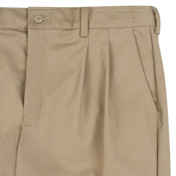 Red Kap Men's Size 42 in. x 30 in. Khaki Pleated Work Pant PT32KH