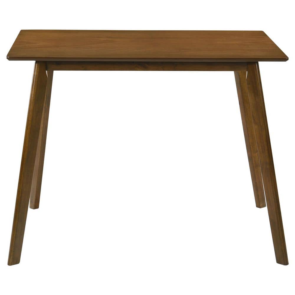 Robbie Walnut and Gray Mid Century Modern 5-Piece Counter Height Dining Set