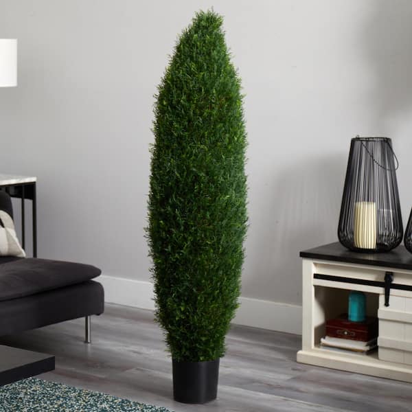 Nearly Natural 5 ft. UV Resistant Indoor/Outdoor Cypress Tree 5455