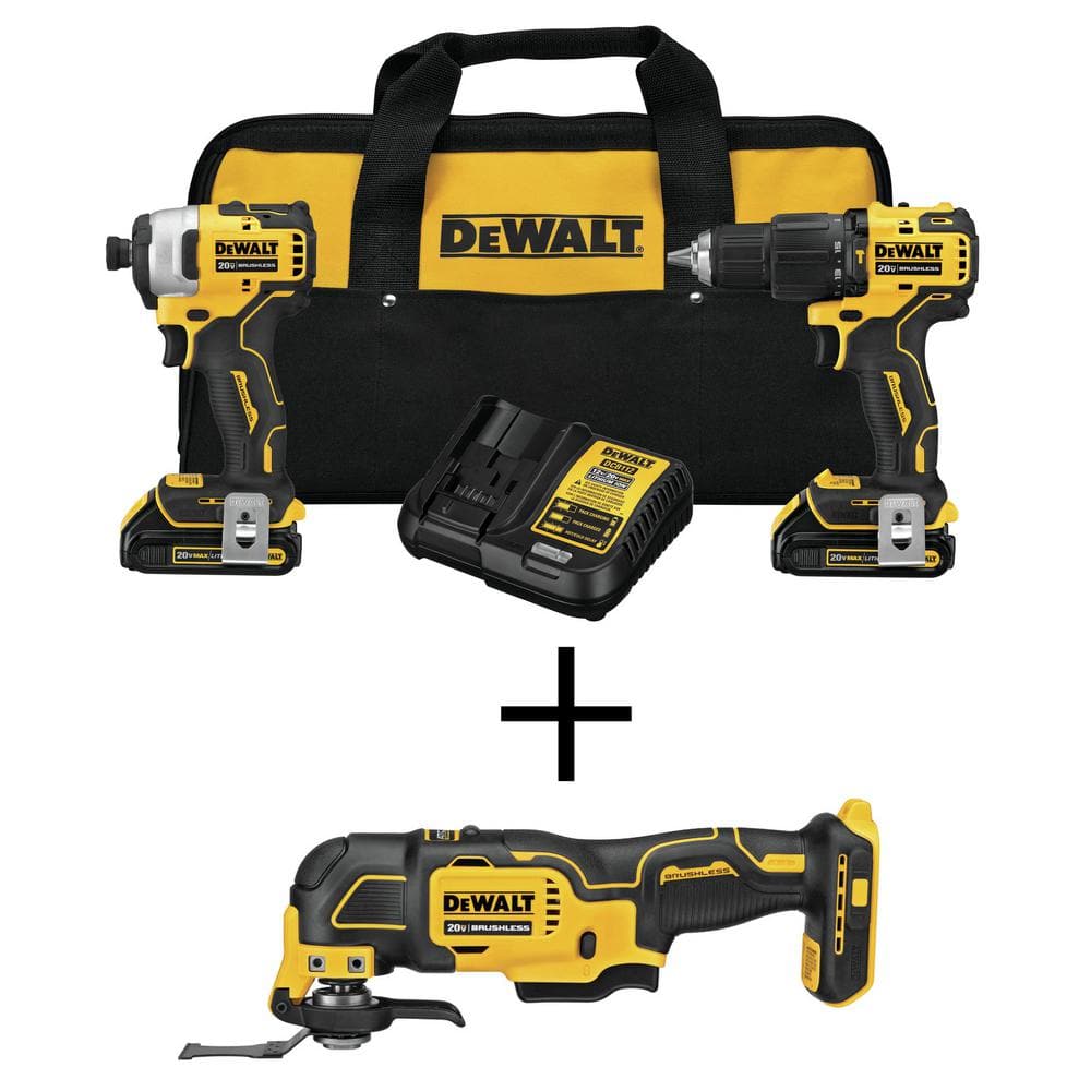 DeWalt 20V MAX ATOMIC Cordless Brushless 2 Tool Compact Drill and Impact  Driver Kit - Ace Hardware