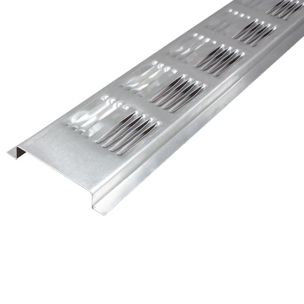 Air Vent 2.5 in. x 96 in. Rectangular Mill Finish Weather Resistant Double Leg Return Aluminum Soffit Vent (30 Piece)