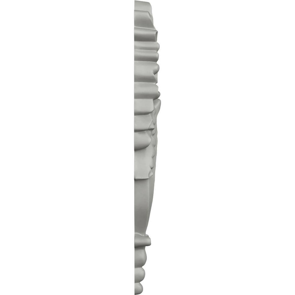 Primed White Polyurethane Shell Applique Onlay, 1.25"W