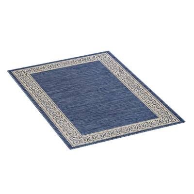 Blue and Beige 5x7 ft. Area Rug