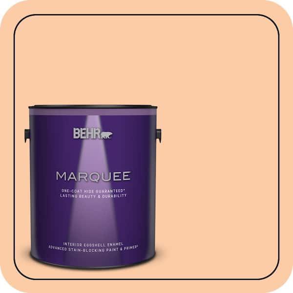 BEHR MARQUEE 1 gal. #270C-3 Coral Confection Eggshell Enamel Interior Paint & Primer