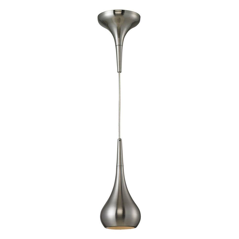 Titan Lighting Lindsey 1-Light Satin Nickel Ceiling Pendant-TN-7612 ...