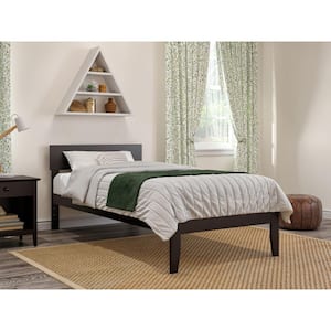Boston 40 3/8 in. W Espresso Dark Brown Twin XL Size Solid Wood Frame Platform Bed