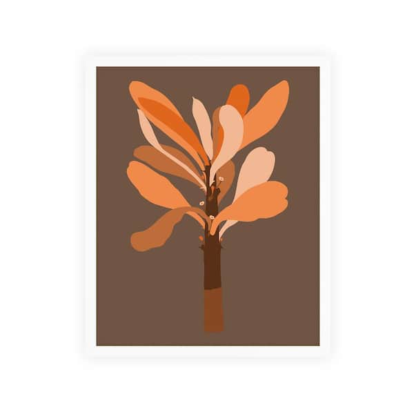 Unbranded Modern Leaves Framed Nature Art Print 42 in. x 34 in.