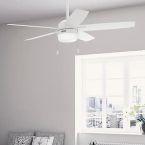 Anisten 52 in. Indoor Fresh White Ceiling Fan with Light Kit Included