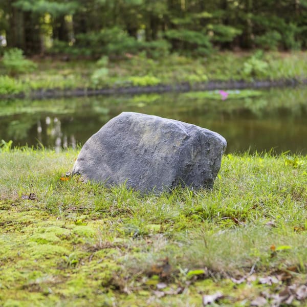 Outdoor Essentials 32 in. x 27 in. x 16.5 in. Gray Extra Large Landscape  Rock 204931 - The Home Depot