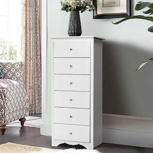 Drawer White Chest of Drawers Dresser Clothes Storage Bedroom Tall Furniture Cabinet 23 .5 in. x 16 in. x 53.5 in.