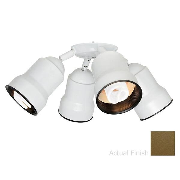 Casablanca 4-Light Oil Rubbed Bronze Integrated Bullet Fixture Light Kit-DISCONTINUED