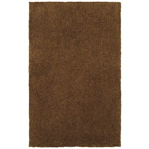Henley Brown/Brown 8 ft. x 11 ft. Solid Shag Area Rug