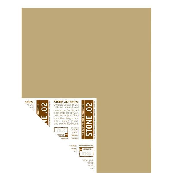 YOLO Colorhouse 12 in. x 16 in. Stone .02 Pre-Painted Big Chip Sample