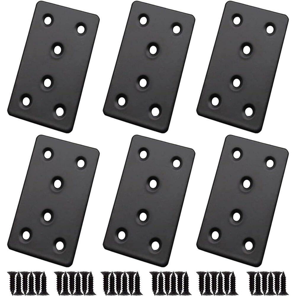 3 x 1.5 Heavy Duty Steel Flat Mending Plates Nail Stop Nail Plate 6-Pack for Wood Shelves Furniture Fence Cabinet price history on PriceWatchPro