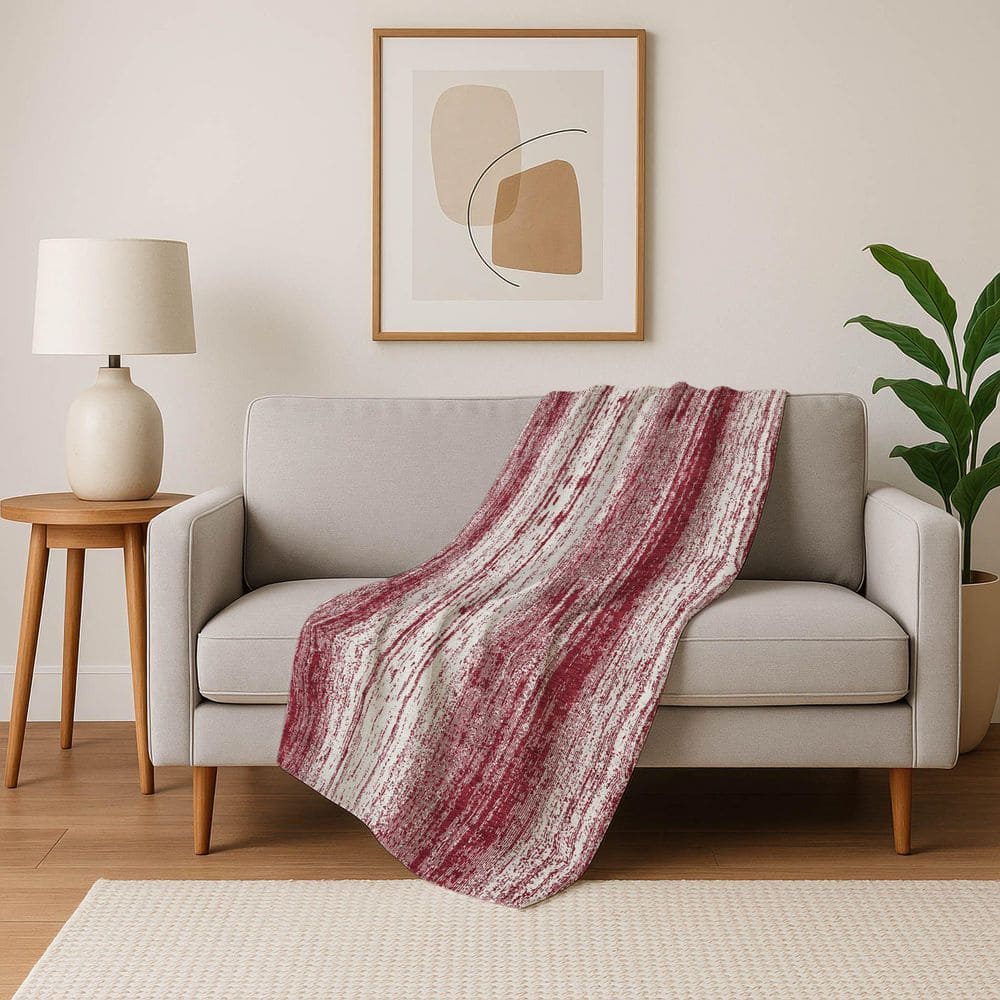 Premium Machine Washable ASB861 Merlot 50 in. x 70 in. Sherpa Throw Blanket price history on PriceWatchPro