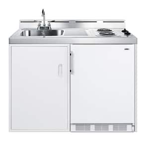 Summit Appliance 39 in. Compact Kitchen in White C39ELGLASSW - The Home  Depot