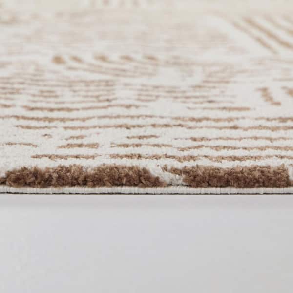 Campini Rust 7 ft. 10 in. x 10 ft. Striped Area Rug