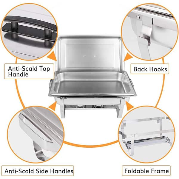 400w Chafing Dish Electric Food Warmer Buffet Server 9L Adjustable