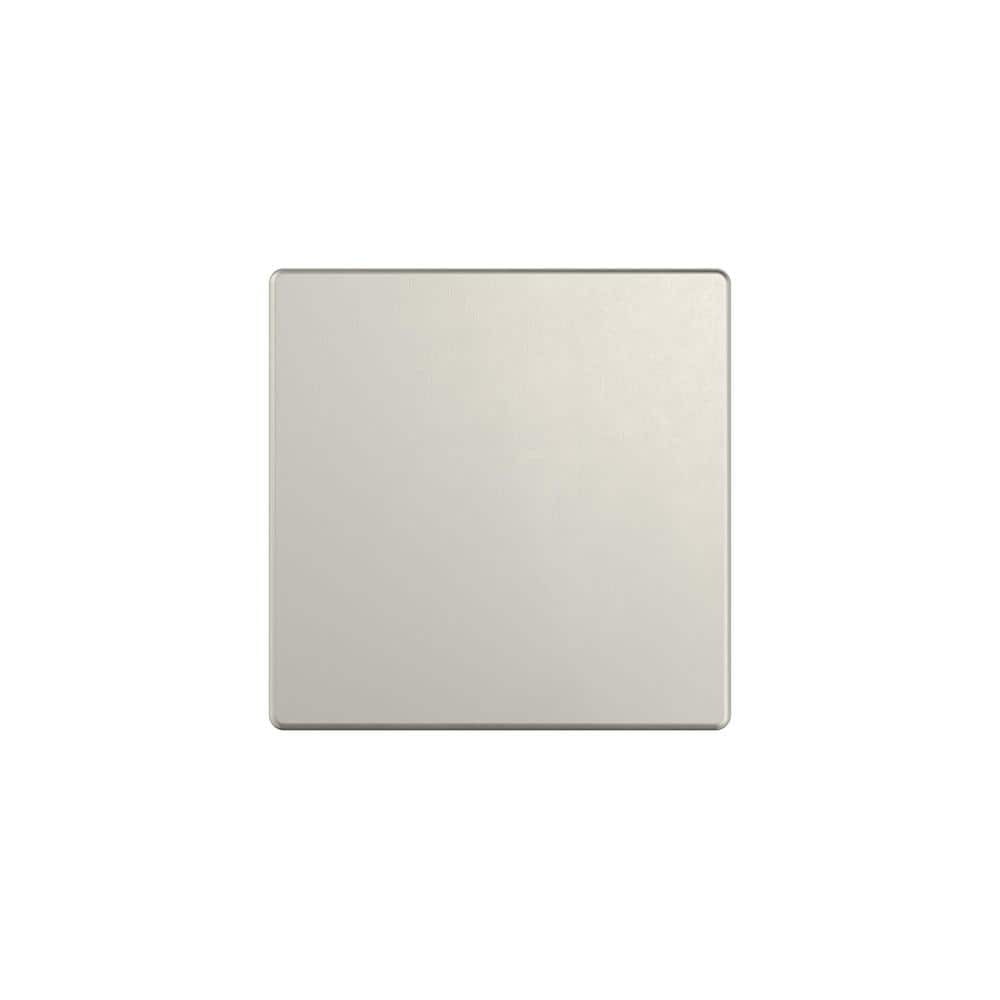 Satin Nickel Square Modern Cabinet Knob with Mounting Hardware